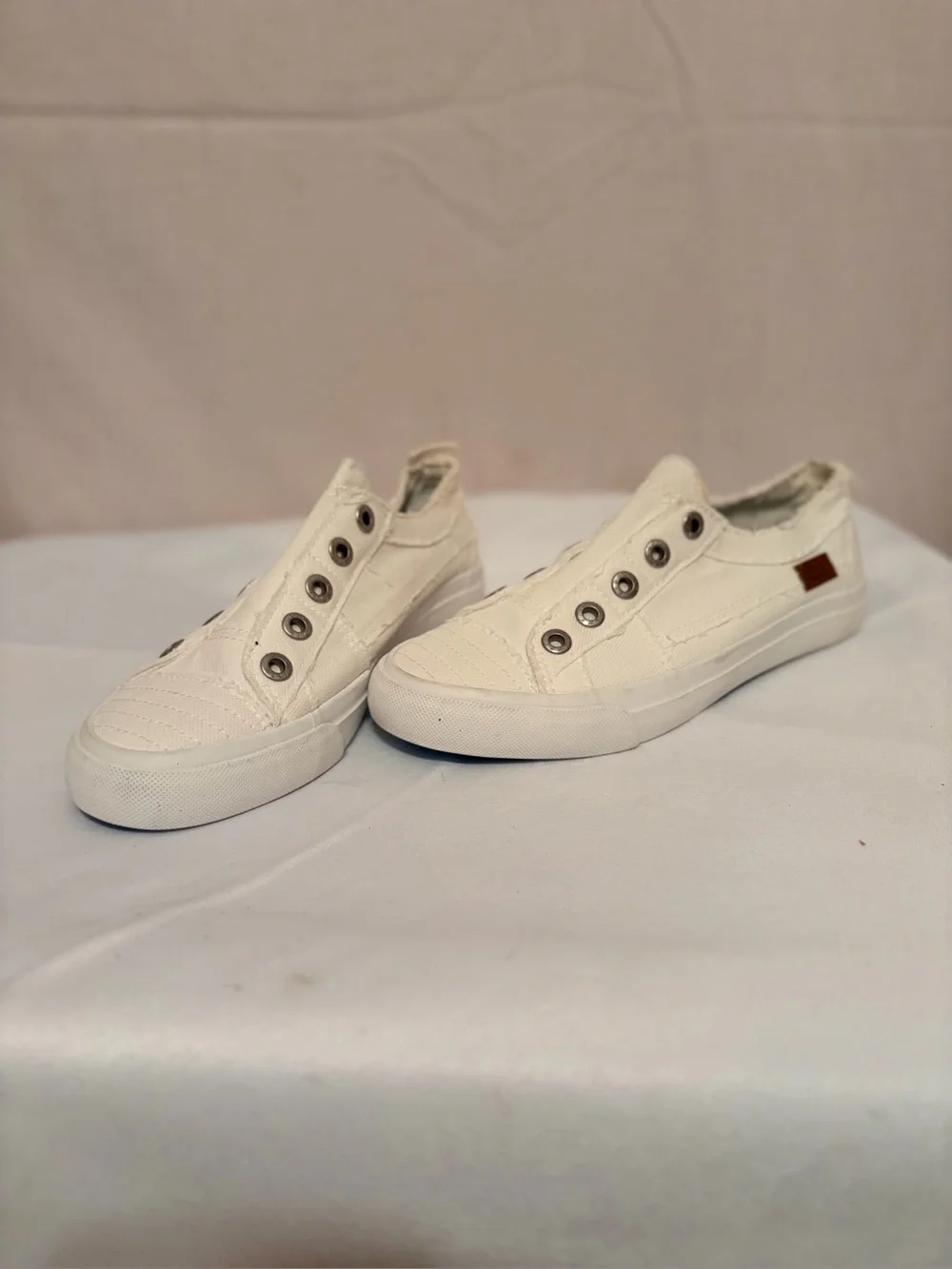 Blowfish Malibu Play Sneakers in a white canvas material